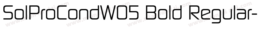 SolProCondW05 Bold Regular字体转换